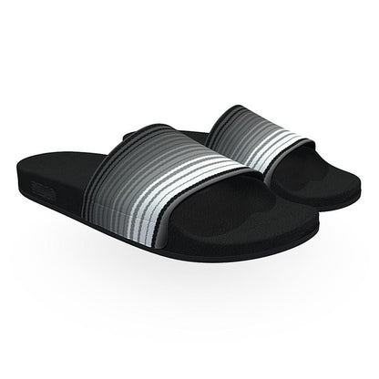 Zarape (Black & White) - Unisex Slide Sandal