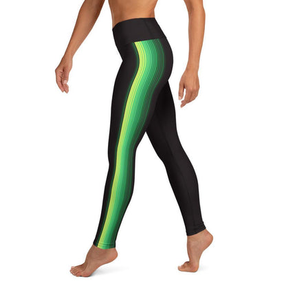 Zarape Green and Lime - All-Over Print Leggings - Licuado Wear