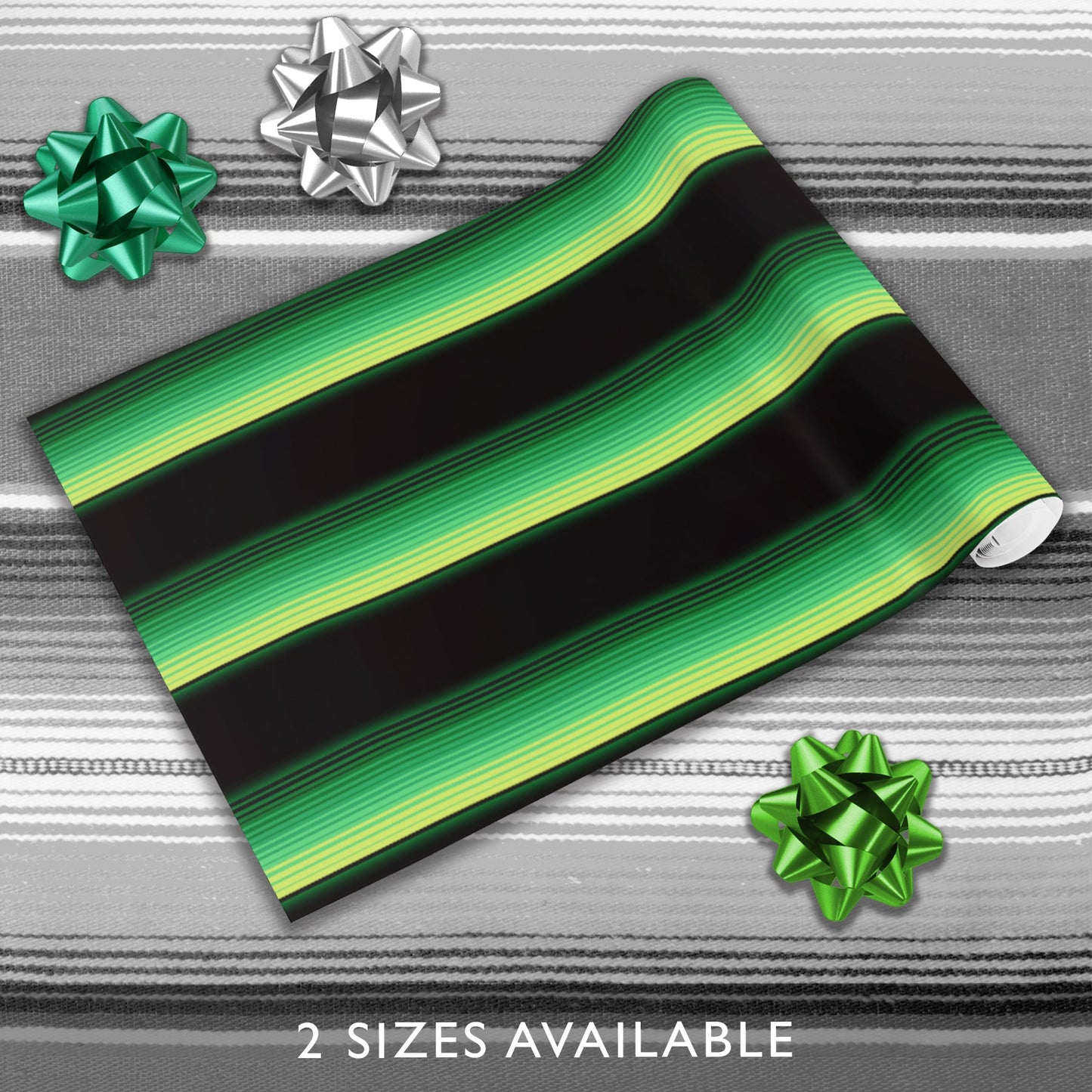 Zarape (Green & Lime) - Wrapping Paper