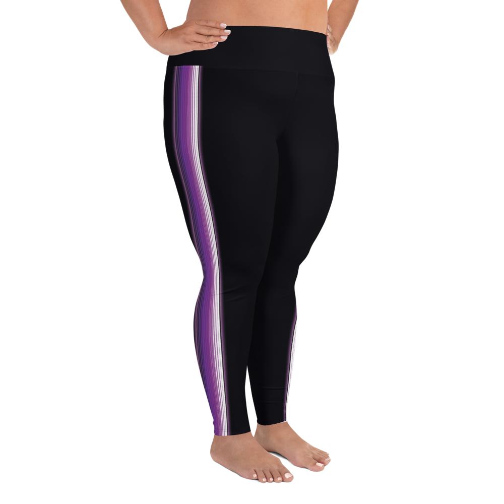 Zarape Purple and Lavender - All-Over Print Plus Size Leggings - Licuado Wear