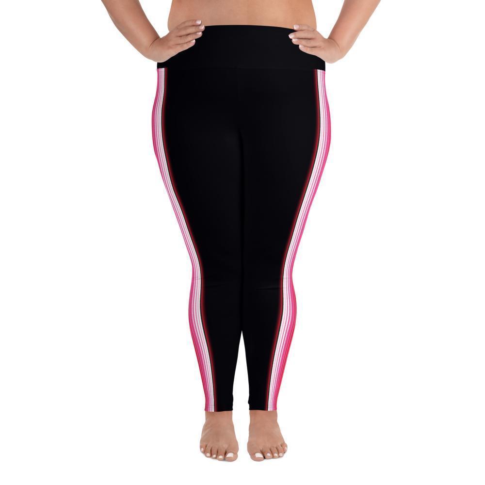 Zarape Red and Pink - All-Over Print Plus Size Leggings - Licuado Wear