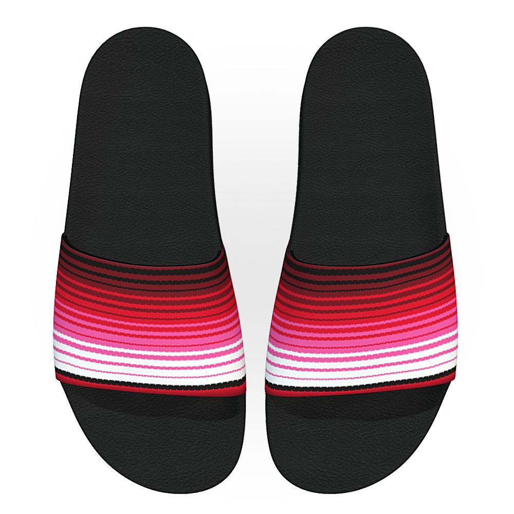 Zarape (Red/Pink) - Unisex Slide Sandal