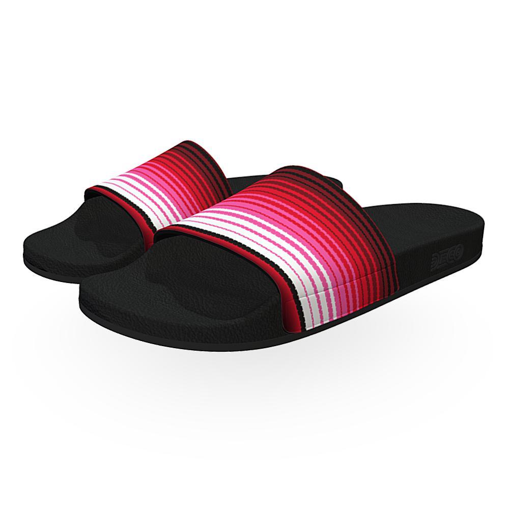 Zarape (Red/Pink) - Unisex Slide Sandal