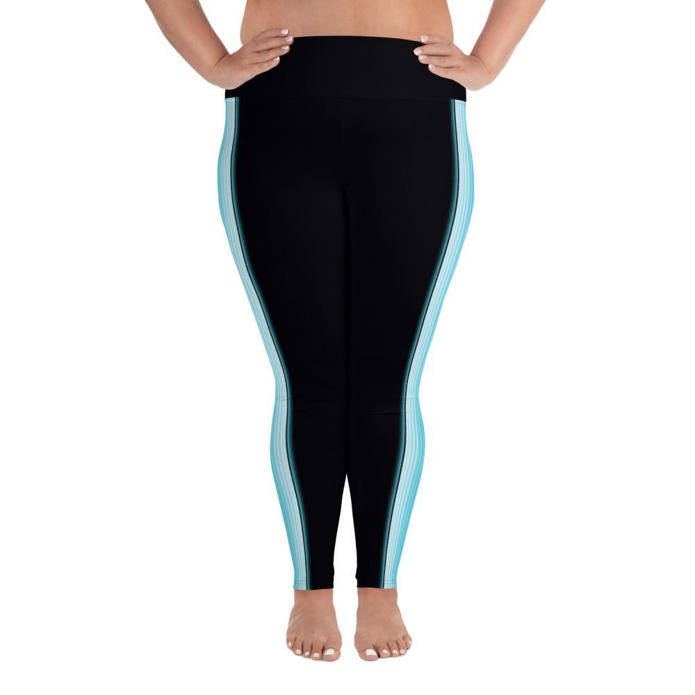 Zarape Turquoise - All-Over Print Plus Size Leggings - Licuado Wear