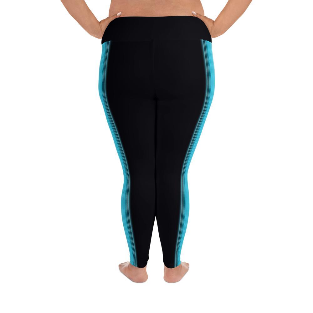 Zarape Turquoise - All-Over Print Plus Size Leggings - Licuado Wear